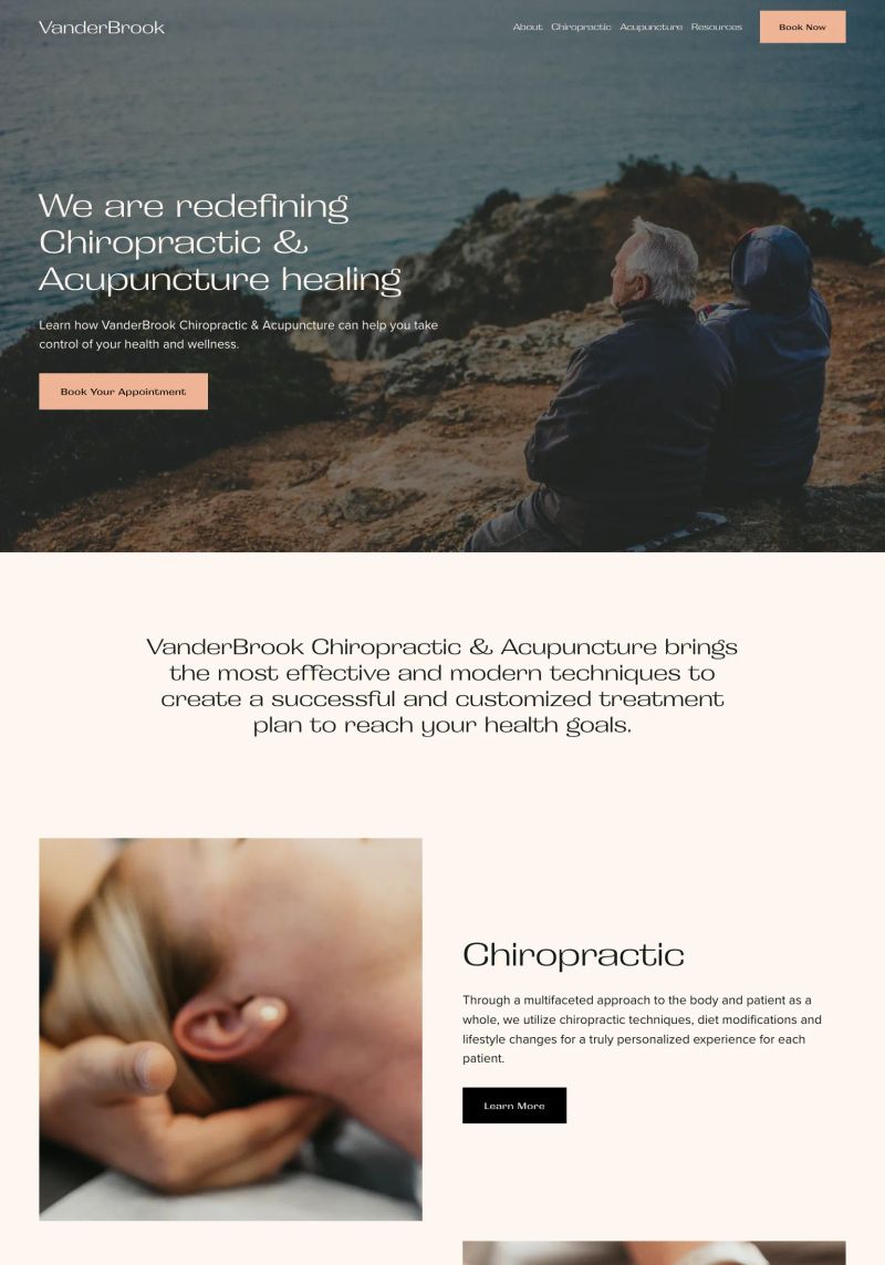 VanderBrook Chiropractic & Acupuncture screenshot