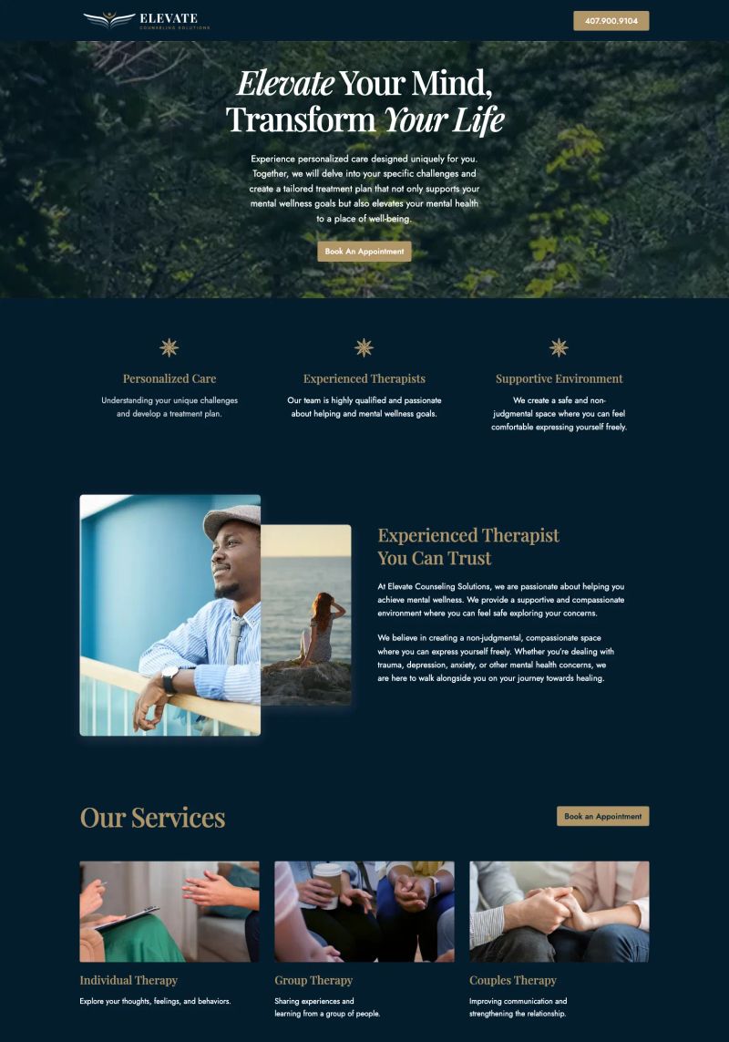 Elevate Counseling screenshot