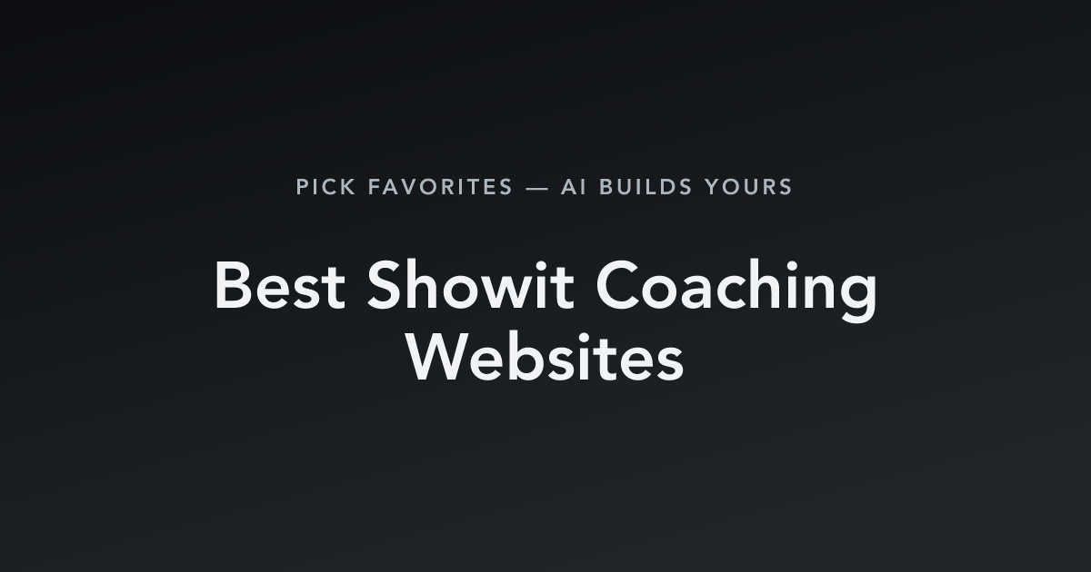 Best Showit Coaching Websites with count