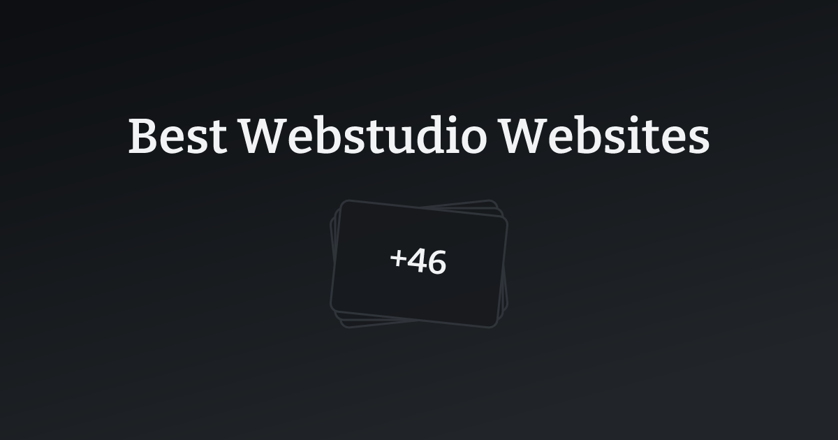 Best Webstudio Websites with count