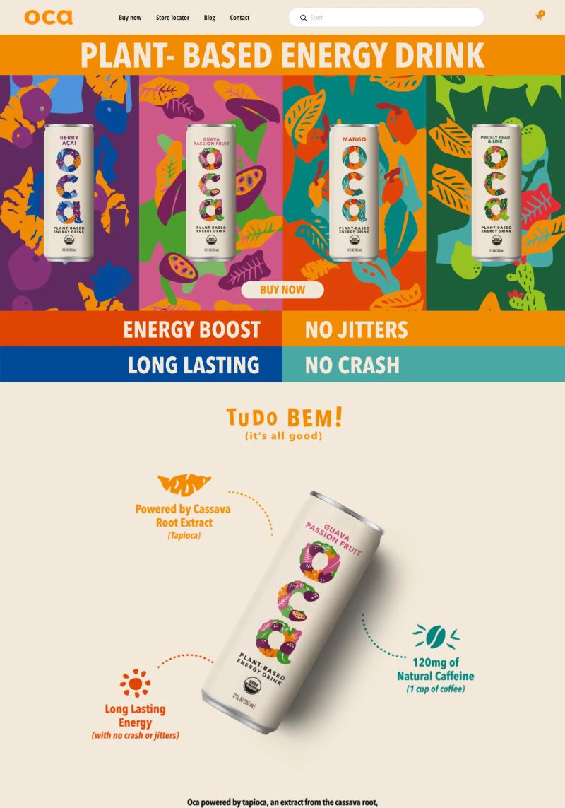 OCA Plant Based Energy Drink screenshot