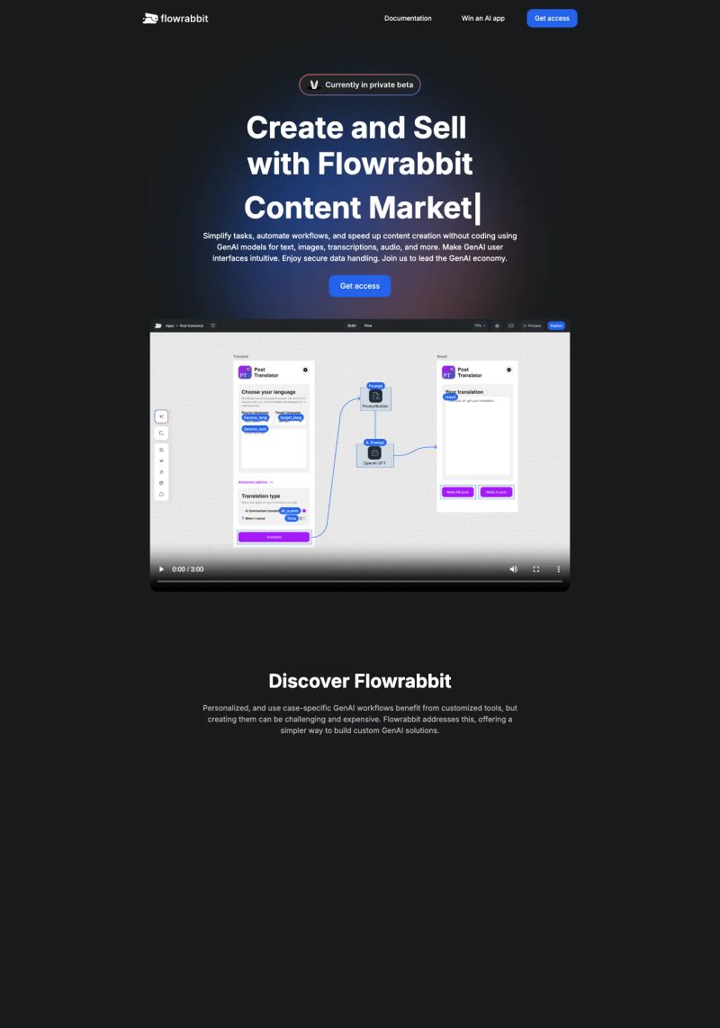 Flowrabbit screenshot