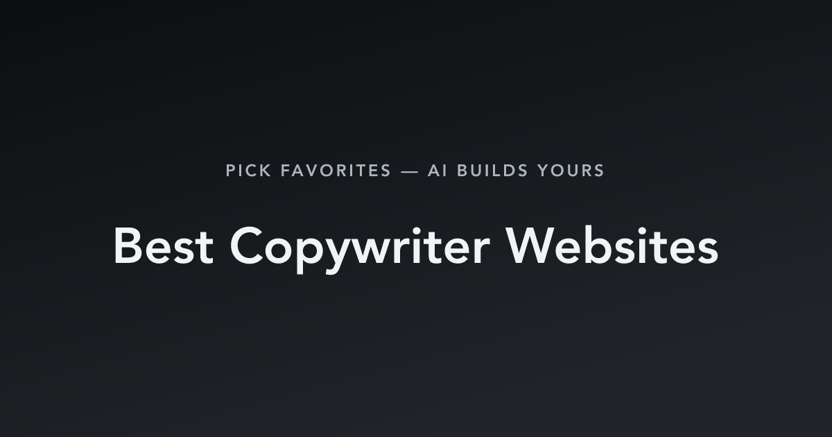 Best Copywriter Websites with count