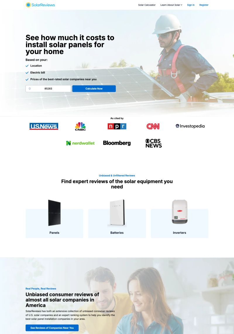 SolarReviews screenshot