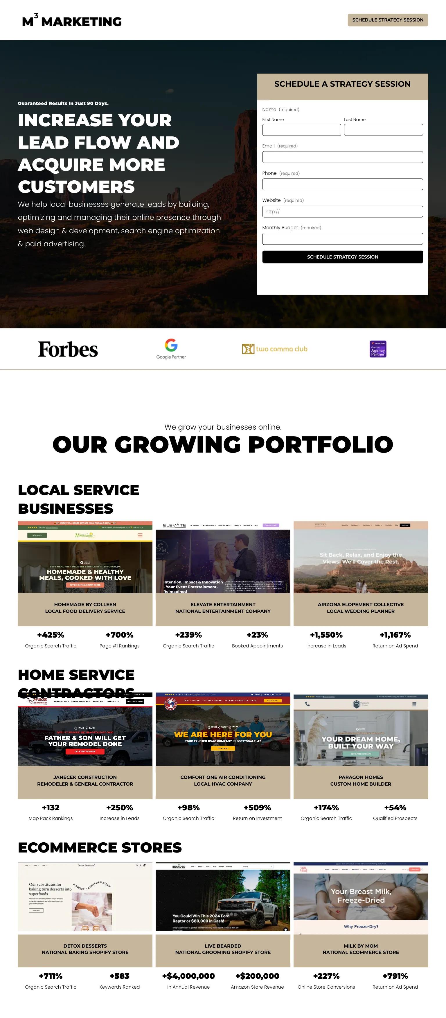 M3 Marketing screenshot