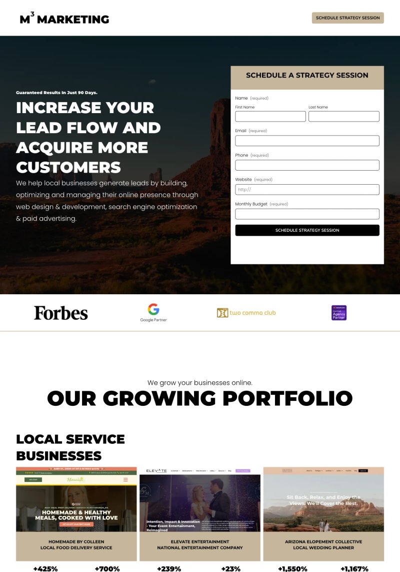M3 Marketing screenshot