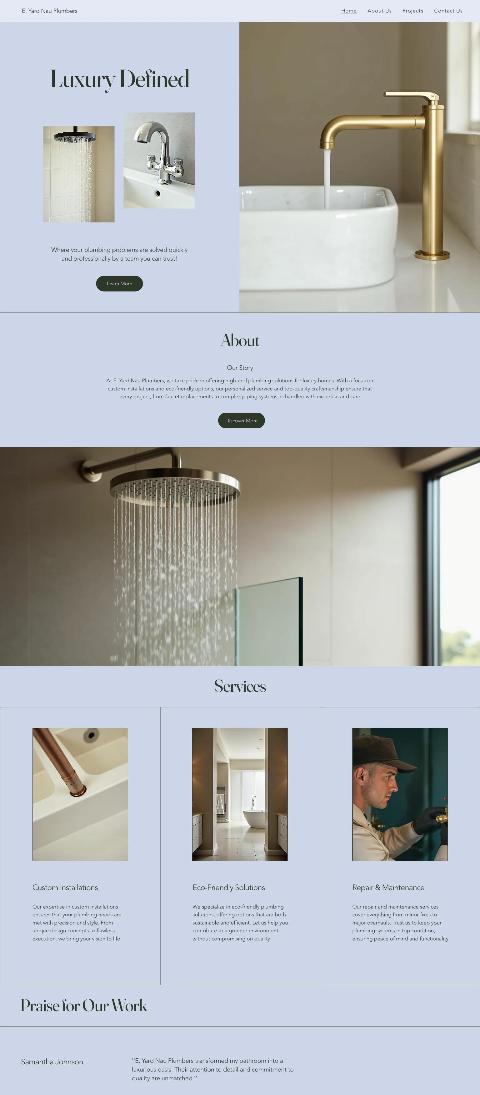 Plumbing Services (Modern) screenshot