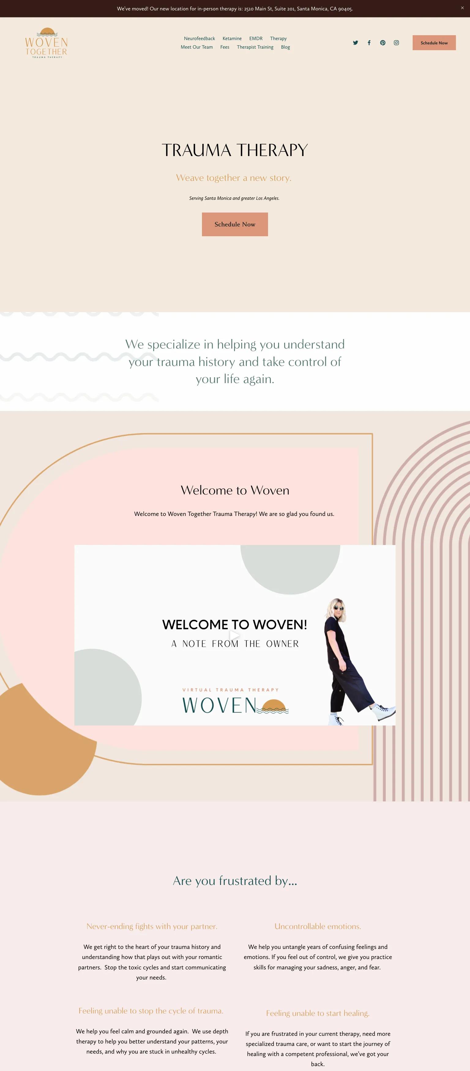 Woven Together Trauma Therapy screenshot