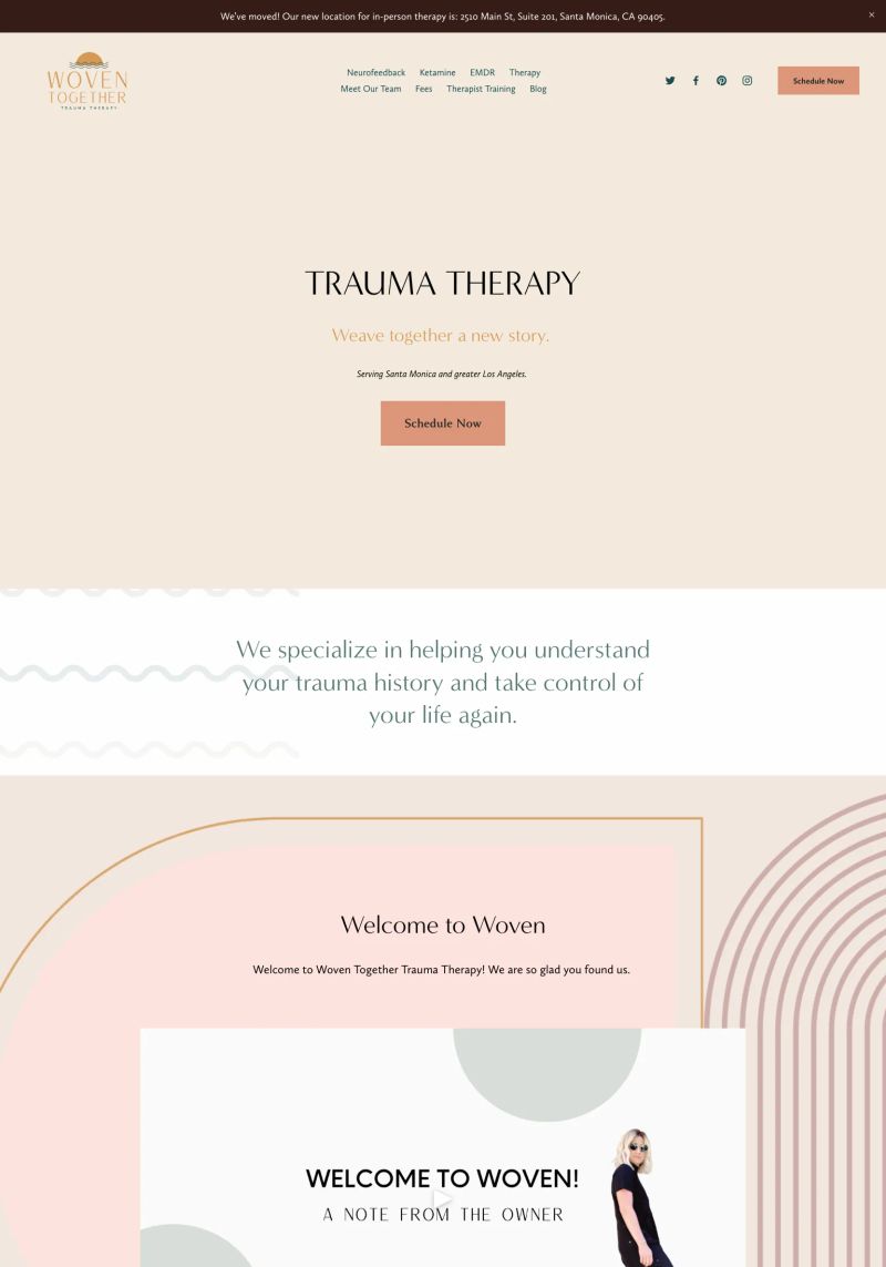 Woven Together Trauma Therapy screenshot