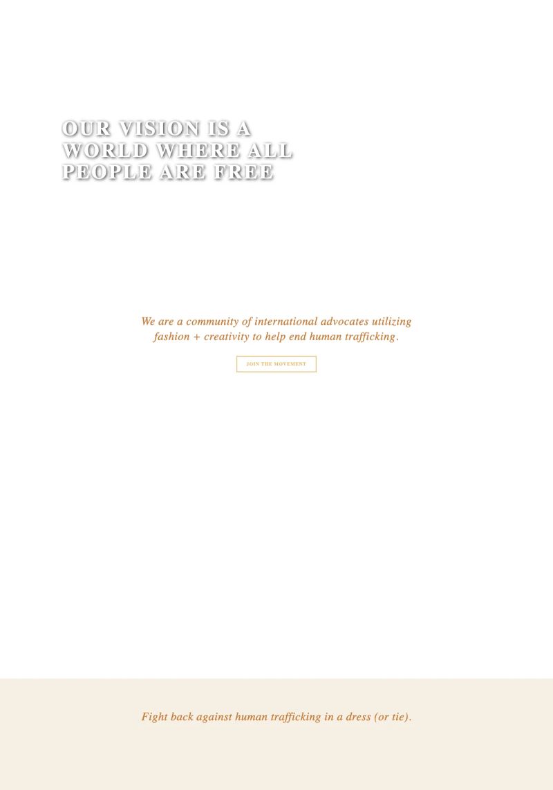 Dressember Foundation screenshot