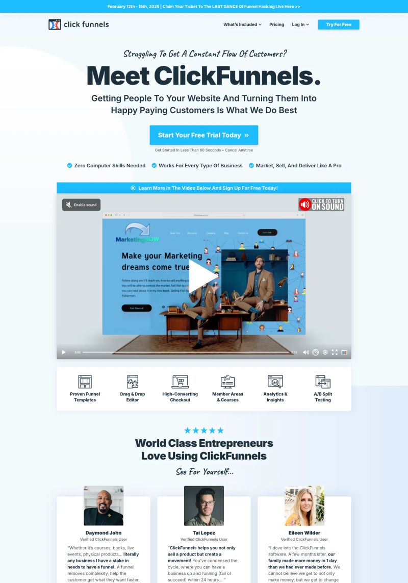 ClickFunnels 2.0 screenshot