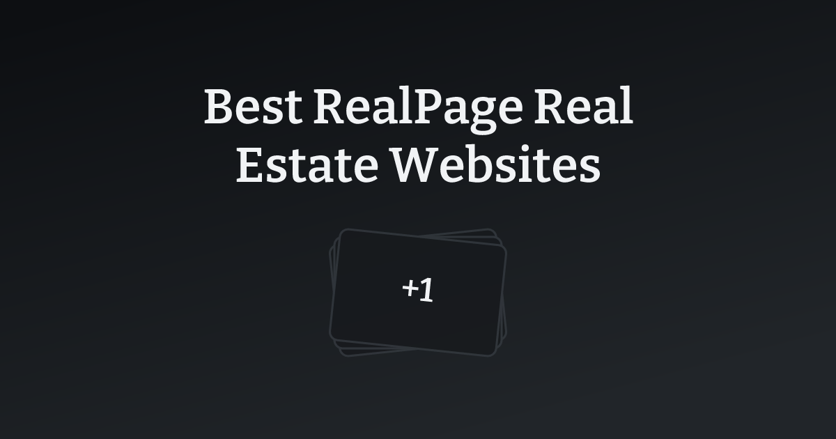 Best RealPage Real Estate Websites with count
