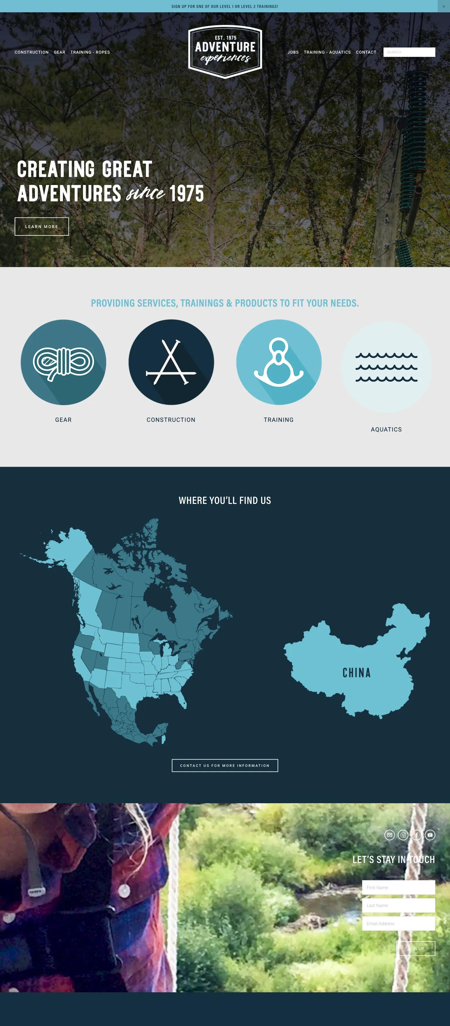 Adventure Experiences screenshot