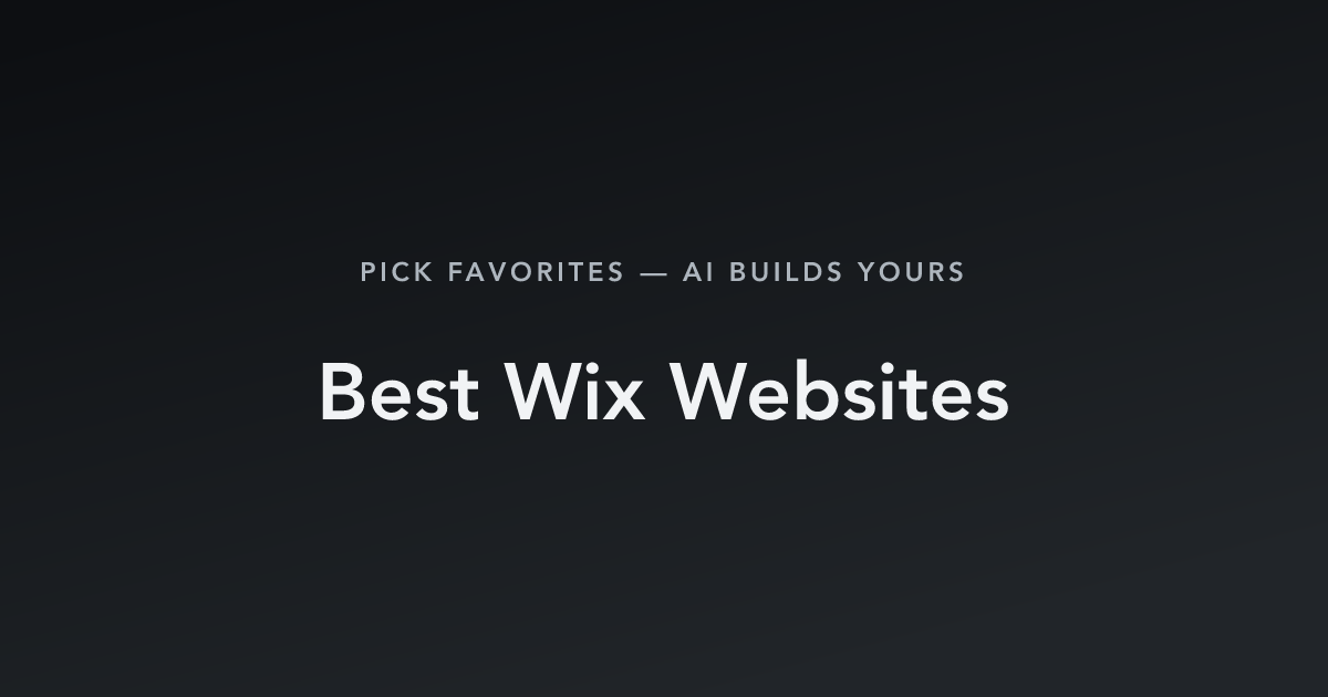 Best Wix Websites with count