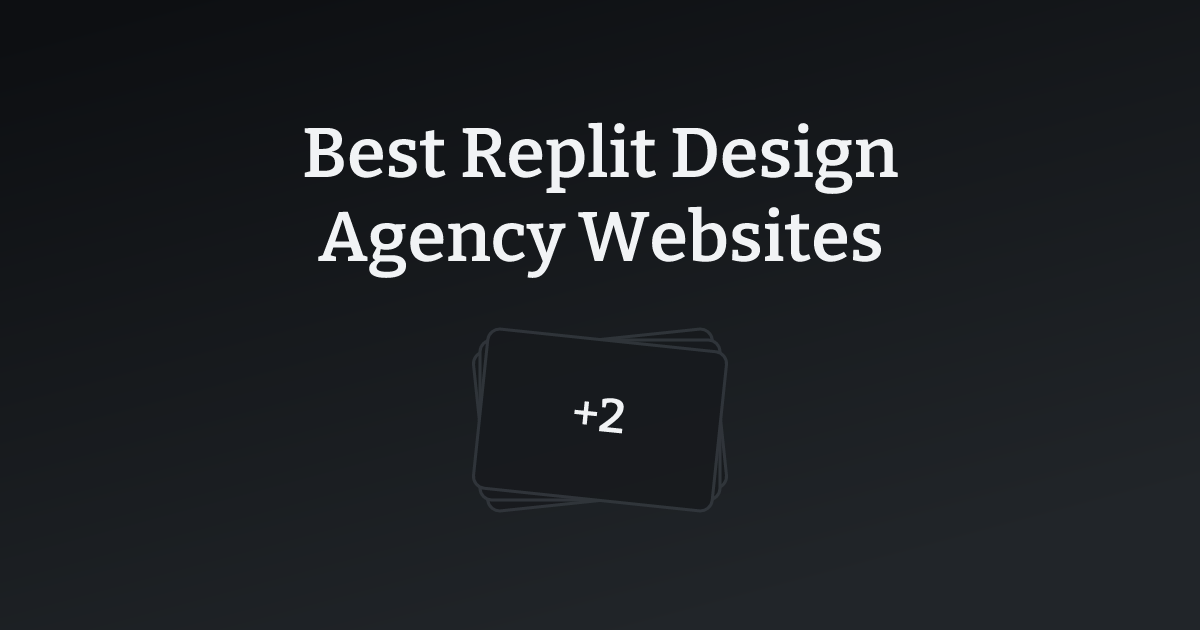 Best Replit Design Agency Websites with count