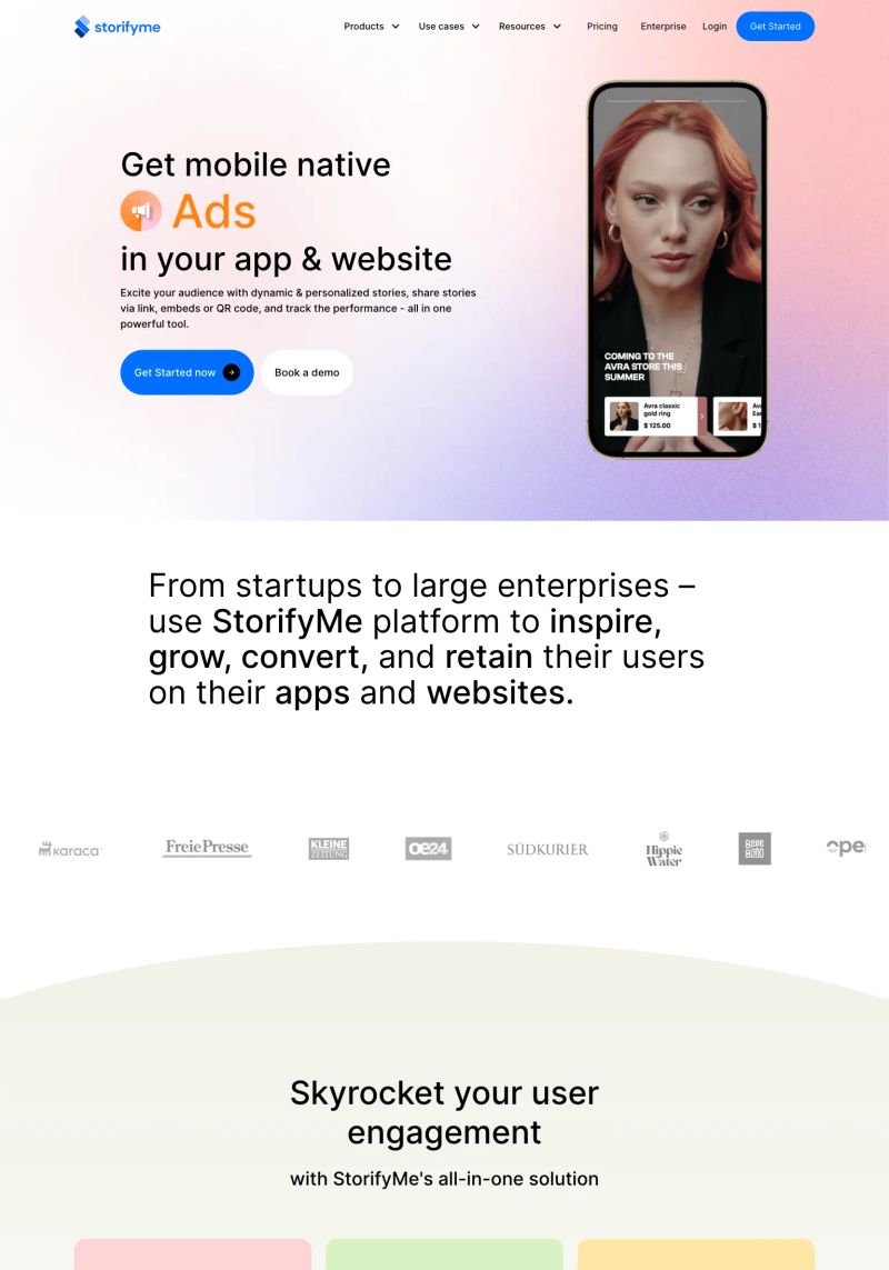 StorifyMe screenshot