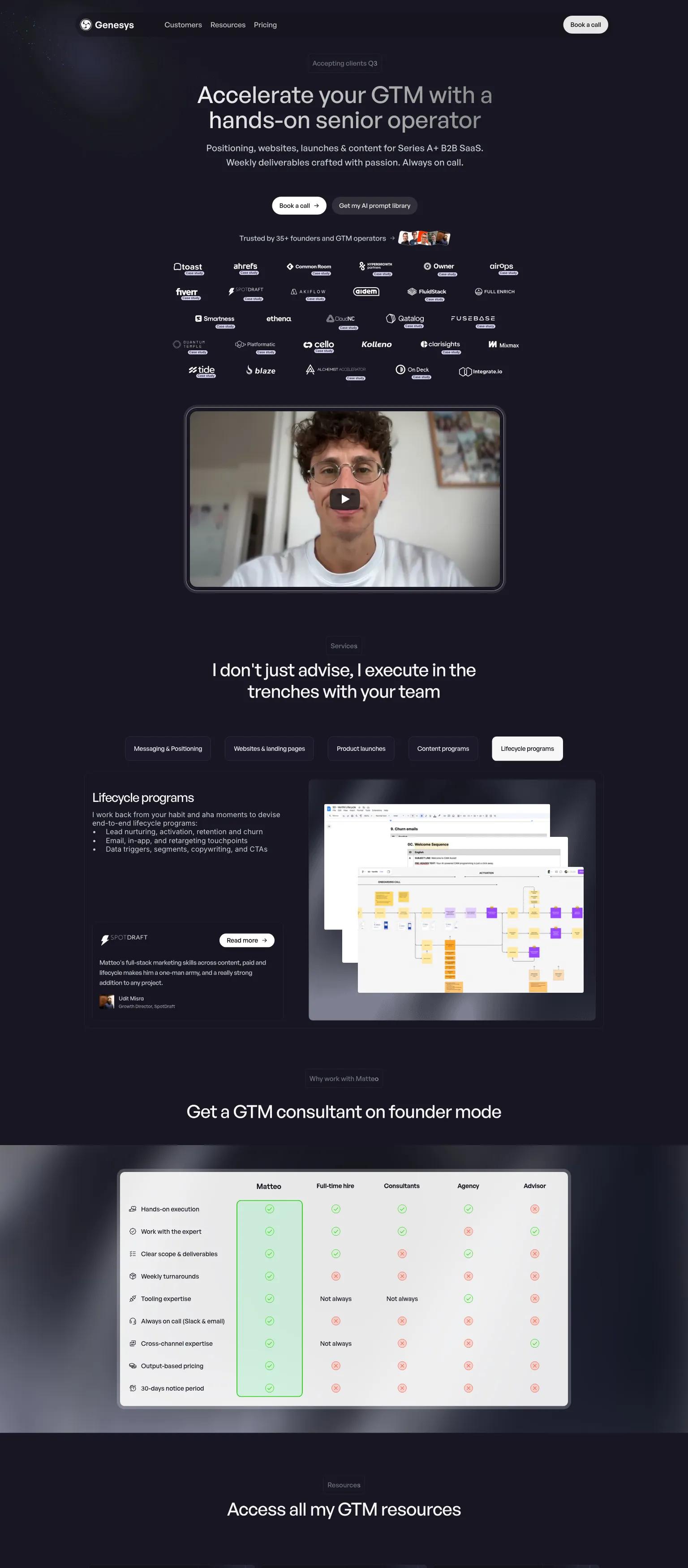 Genesys Growth screenshot