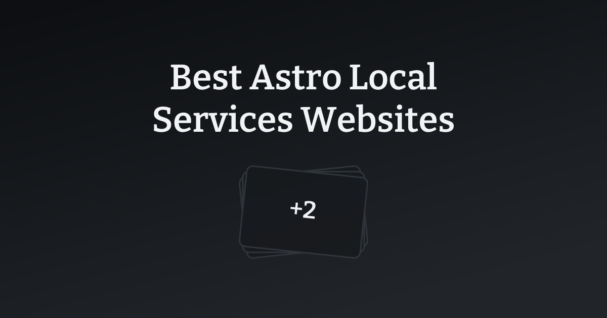 Best Astro Local Services Websites with count