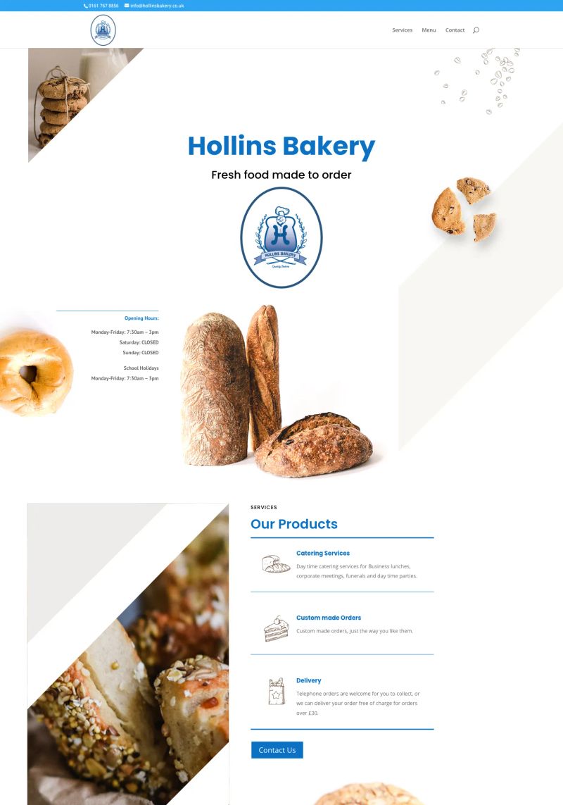 Hollins Bakery screenshot