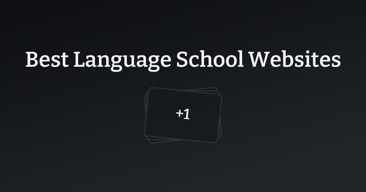 Best Language School Websites with count