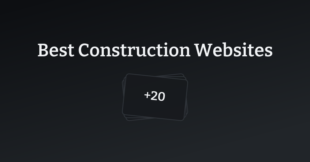 Best Construction Websites with count