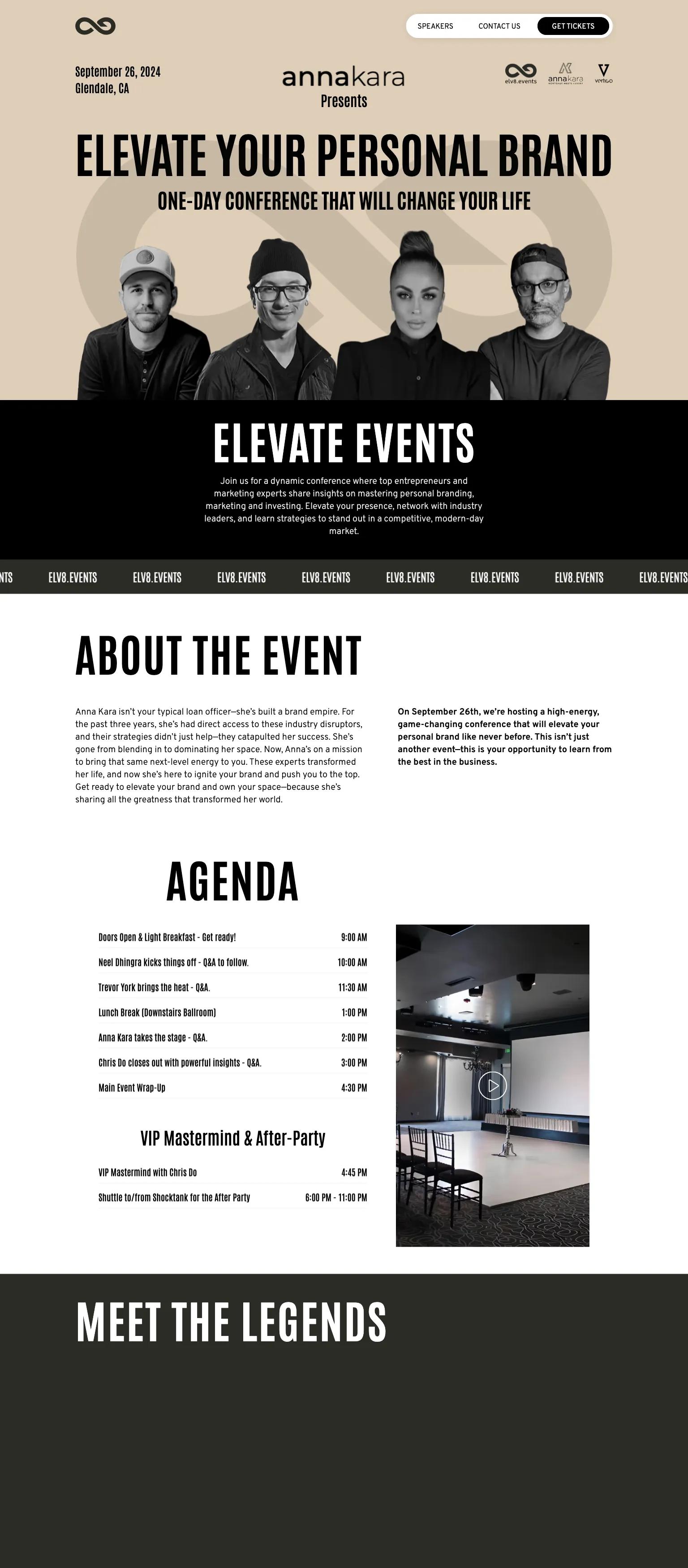 Elv8 Events screenshot