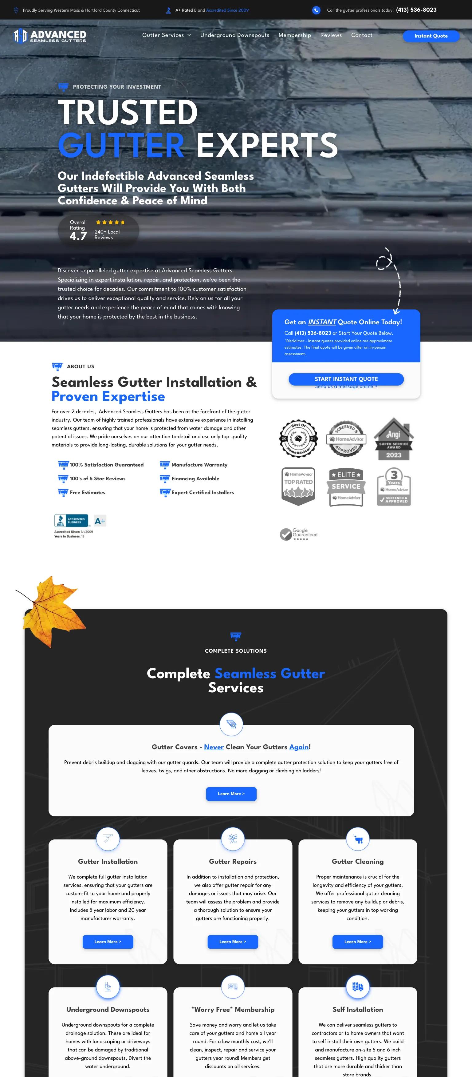 Advanced Seamless Gutters screenshot