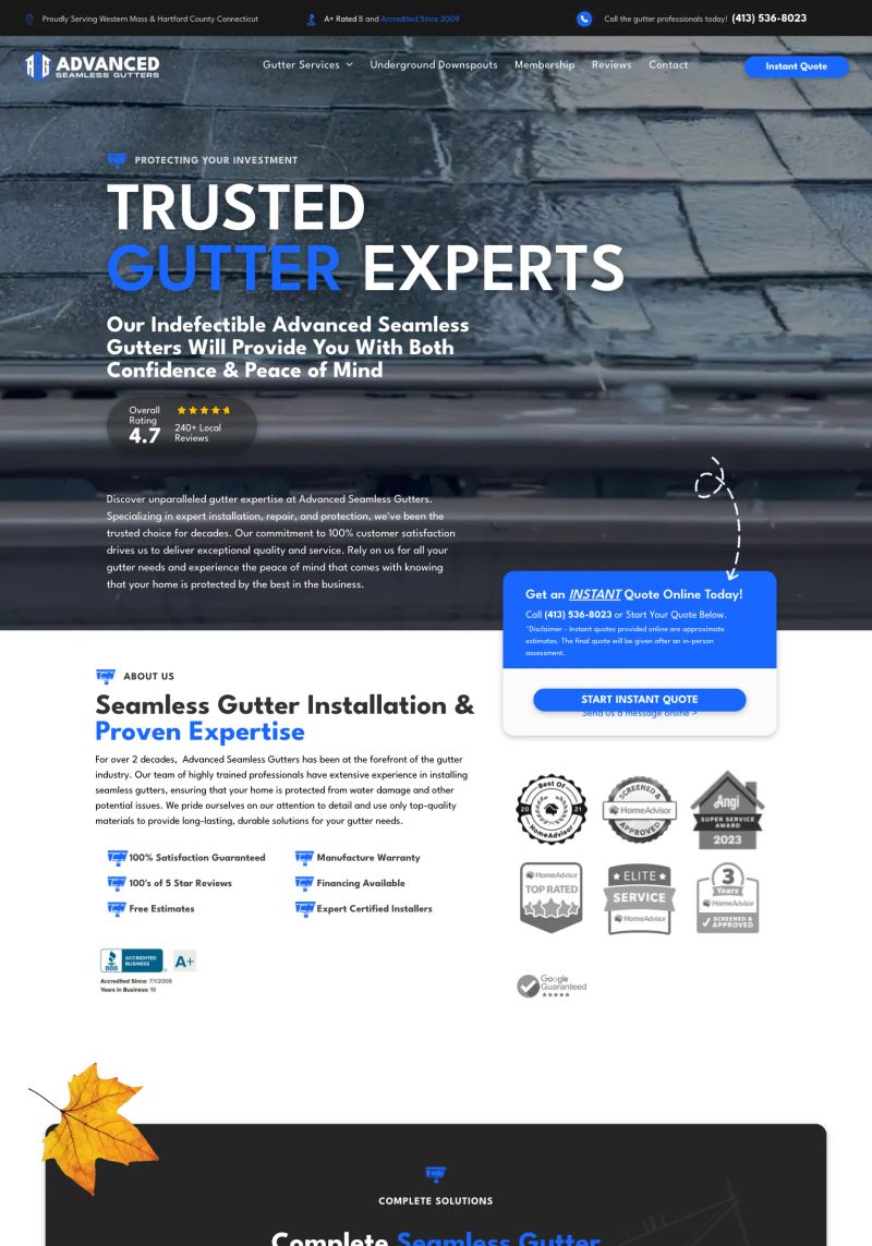Advanced Seamless Gutters screenshot