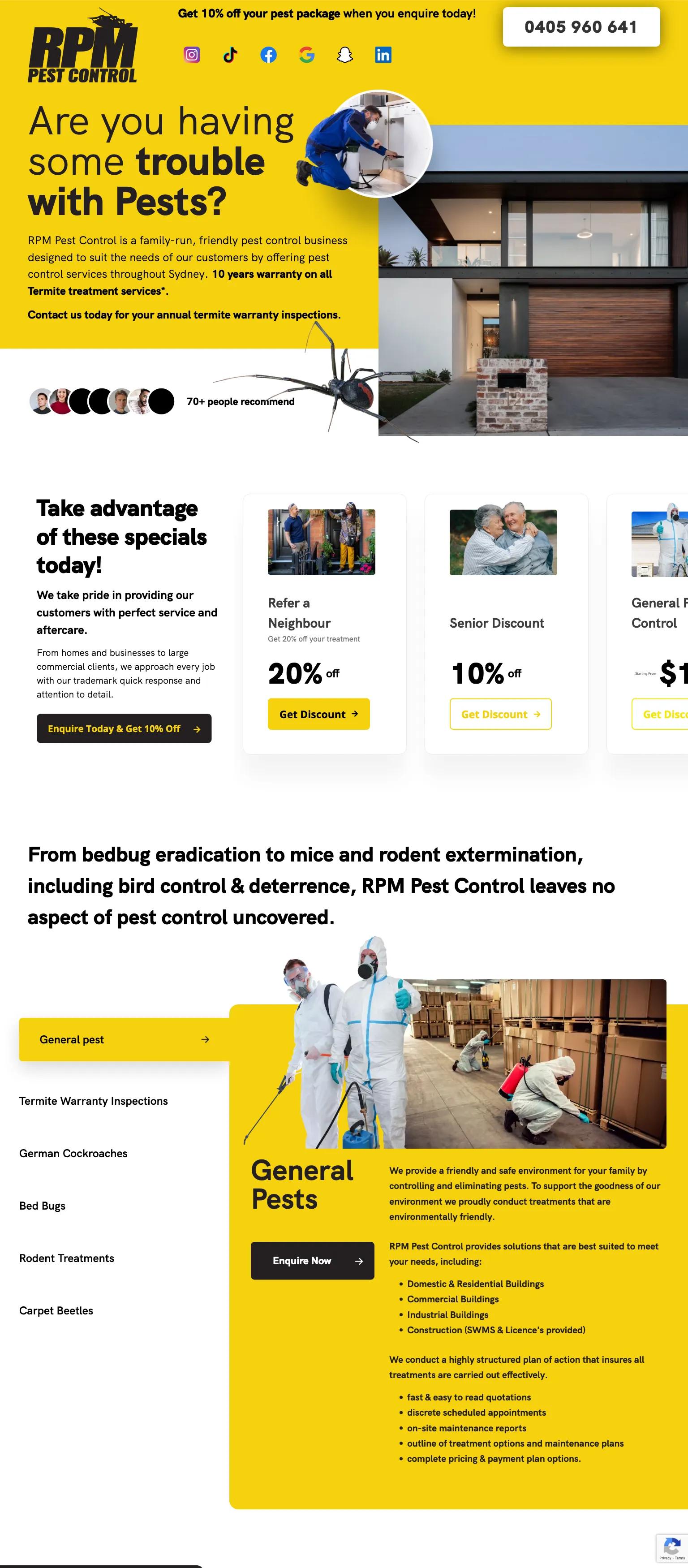 RPM Pest Control screenshot