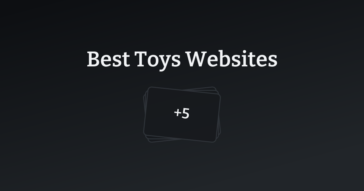 Best Toys Websites with count