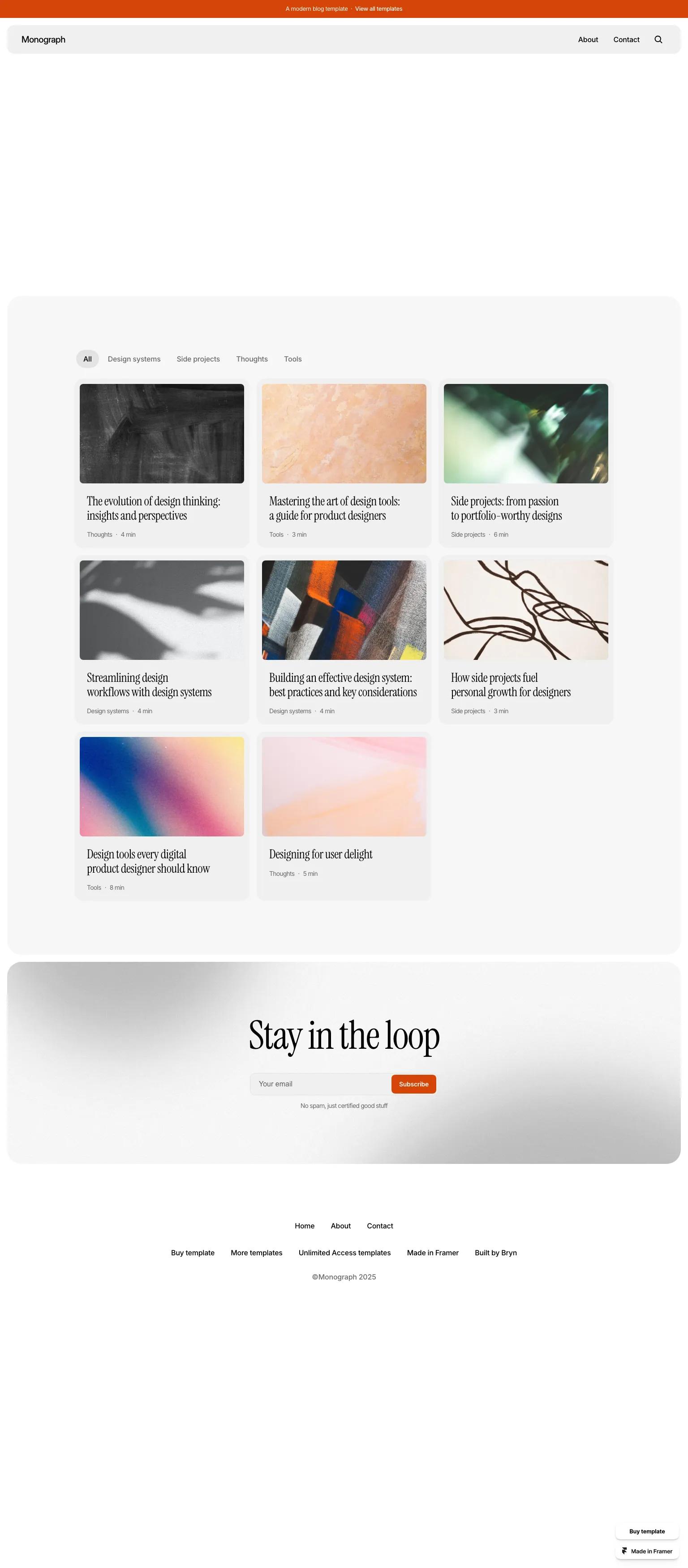 Monograph screenshot