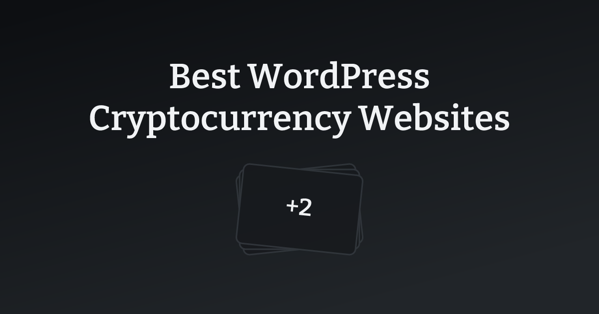 Best WordPress Cryptocurrency Websites with count
