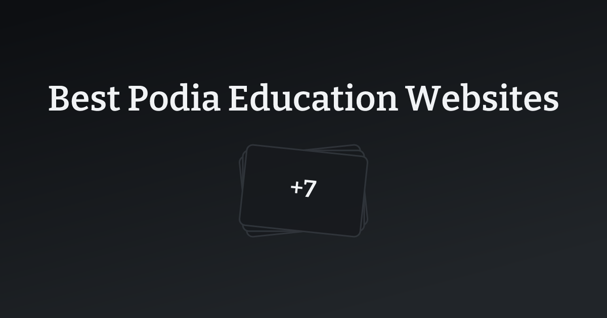 Best Podia Education Websites with count