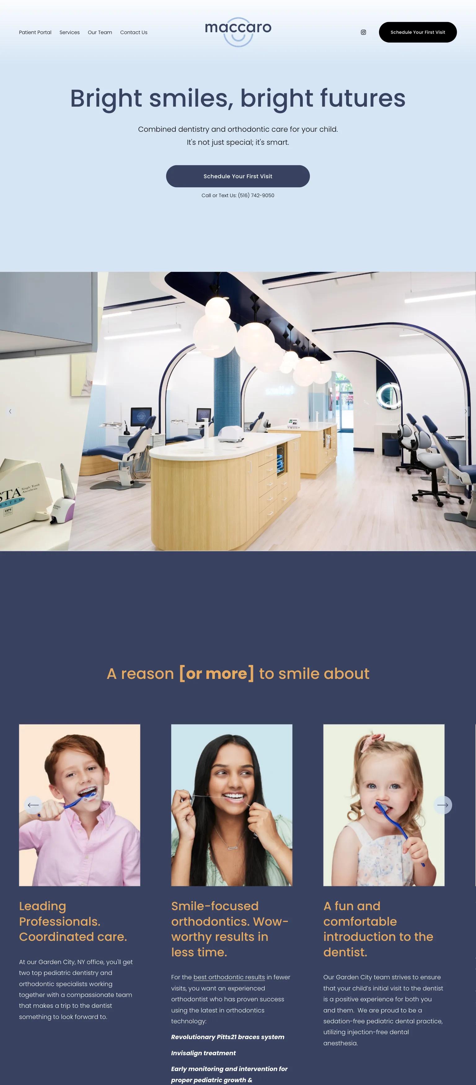 Maccaro Orthodontics & Pediatric Dentistry screenshot