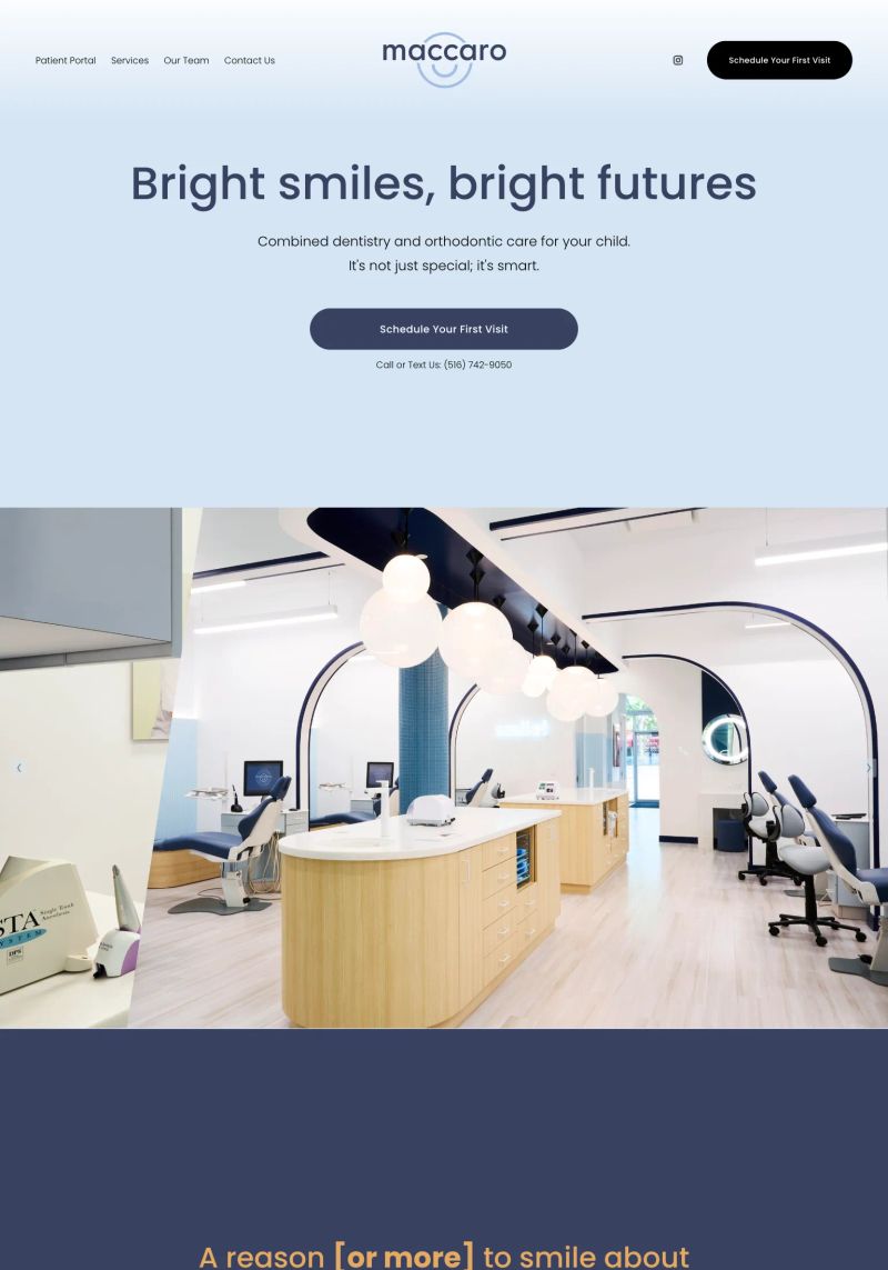 Maccaro Orthodontics & Pediatric Dentistry screenshot