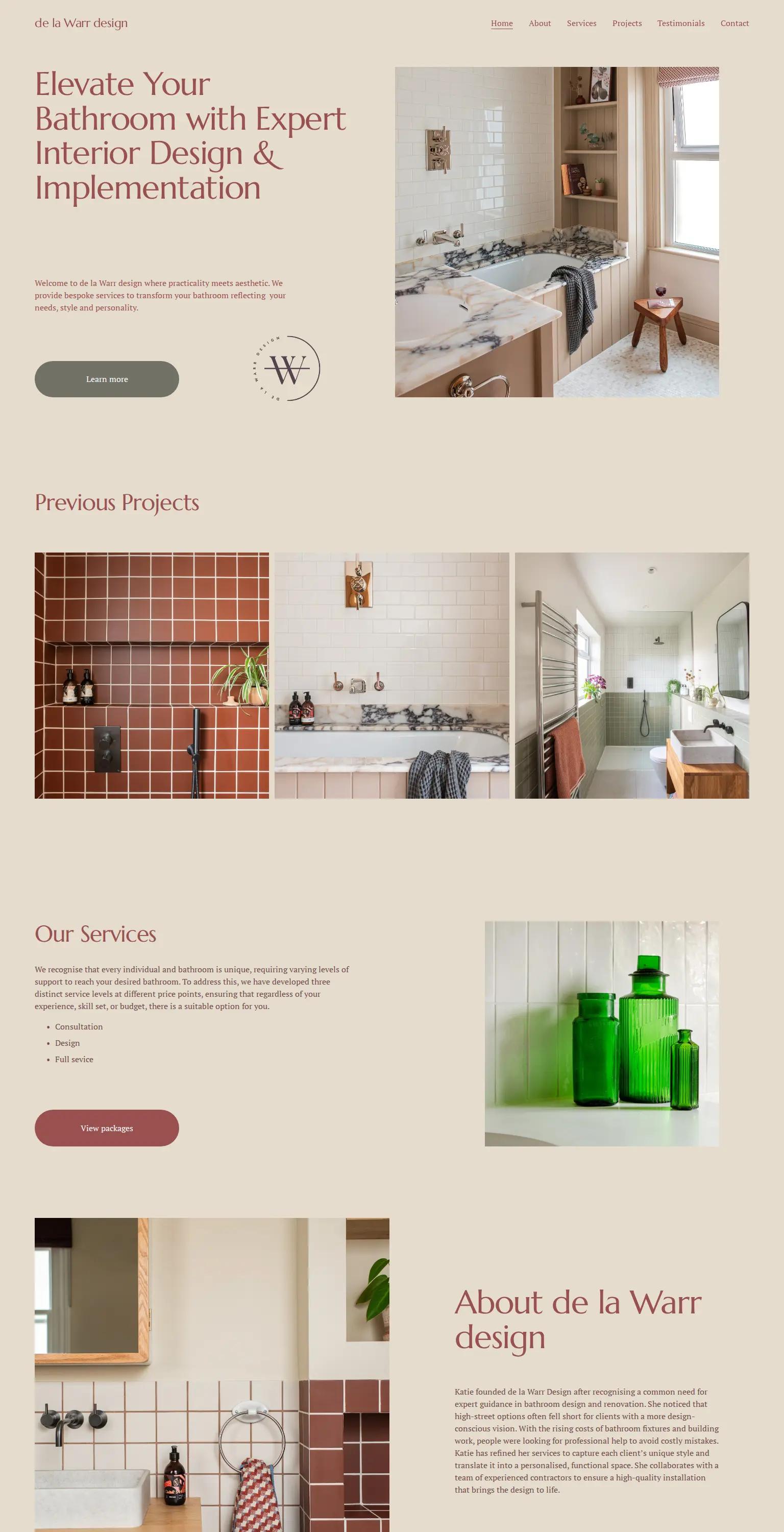 de la Warr design screenshot