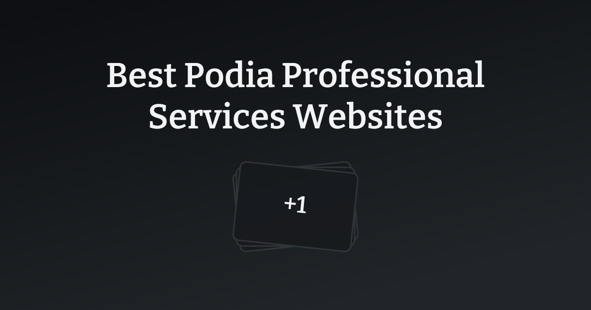 Best Podia Professional Services Websites with count