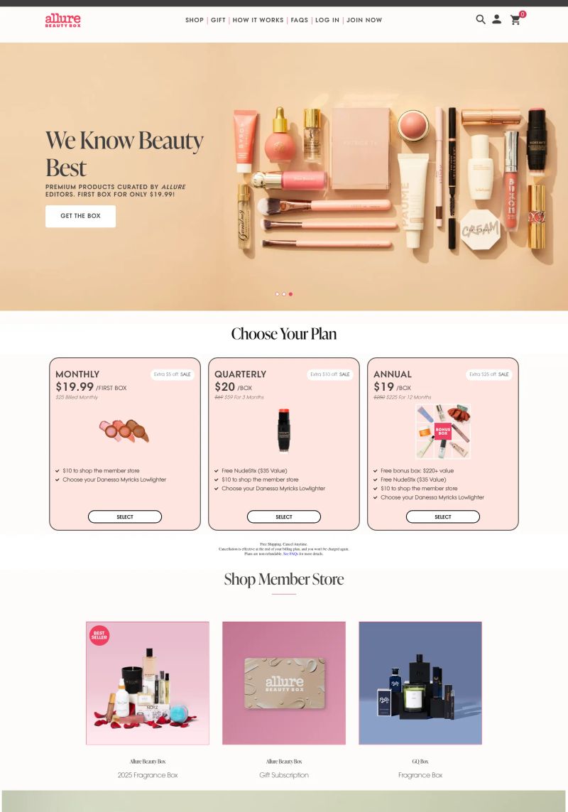 Allure Beauty Box screenshot