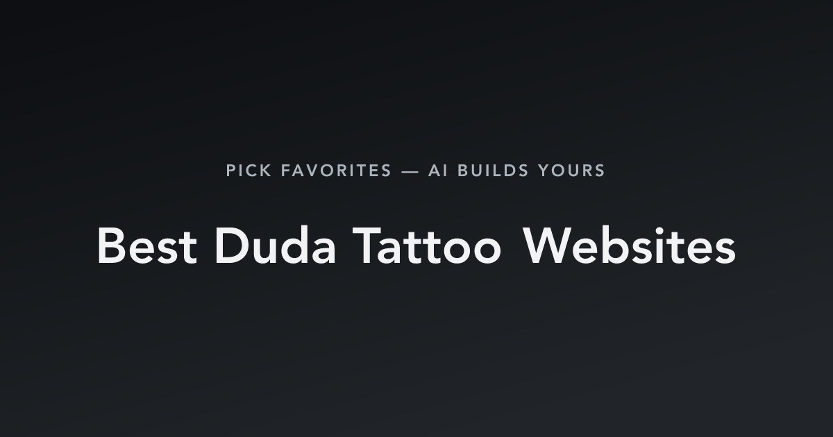 Best Duda Tattoo Websites with count