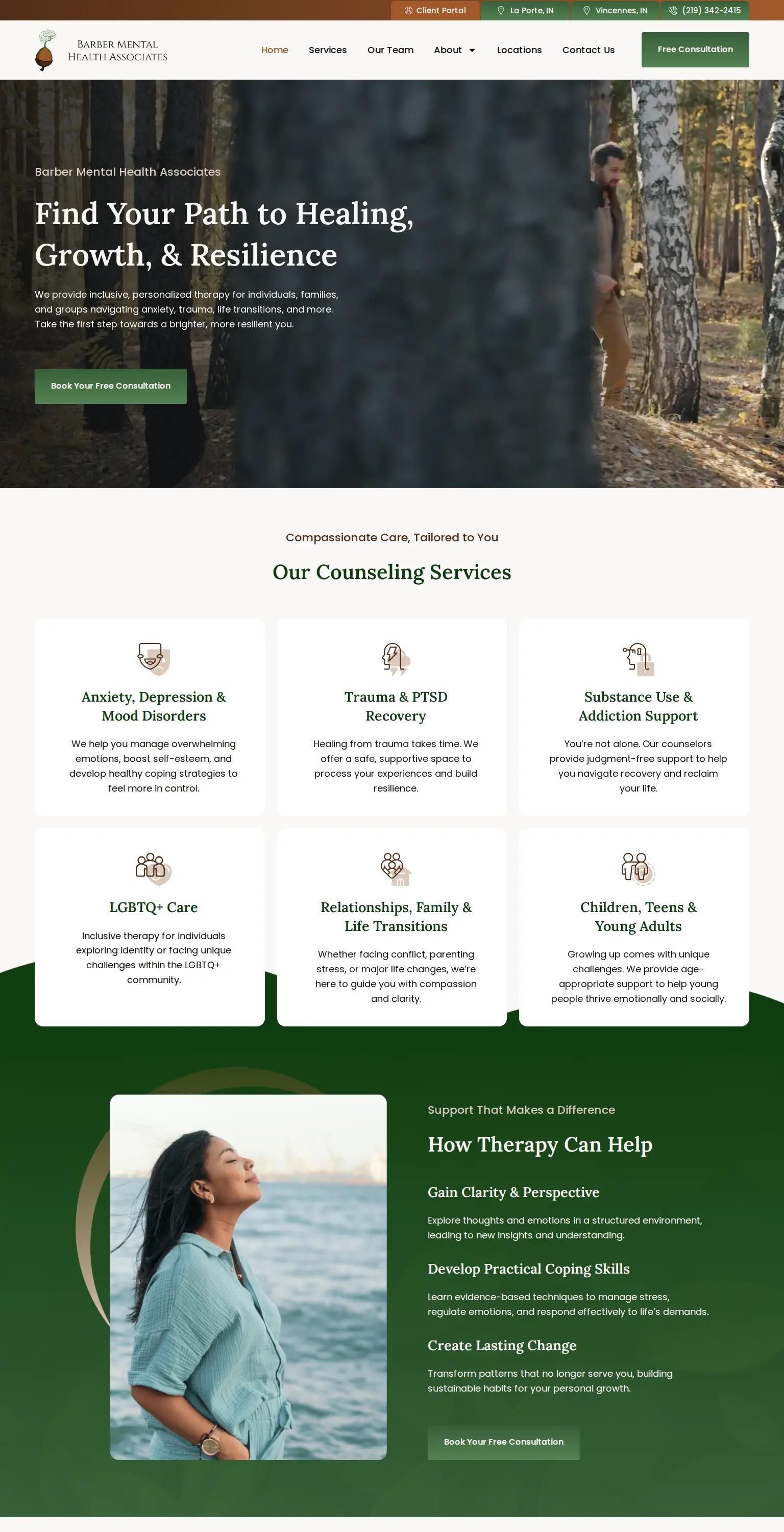 Barber Mental Health Associates screenshot