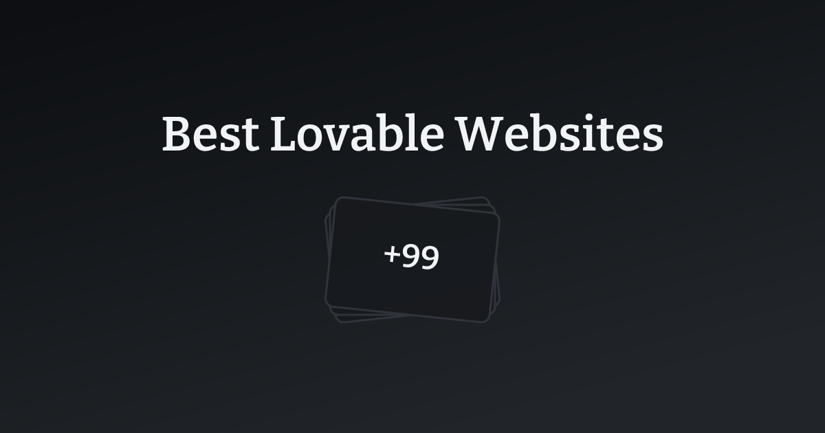 Best Lovable Websites with count