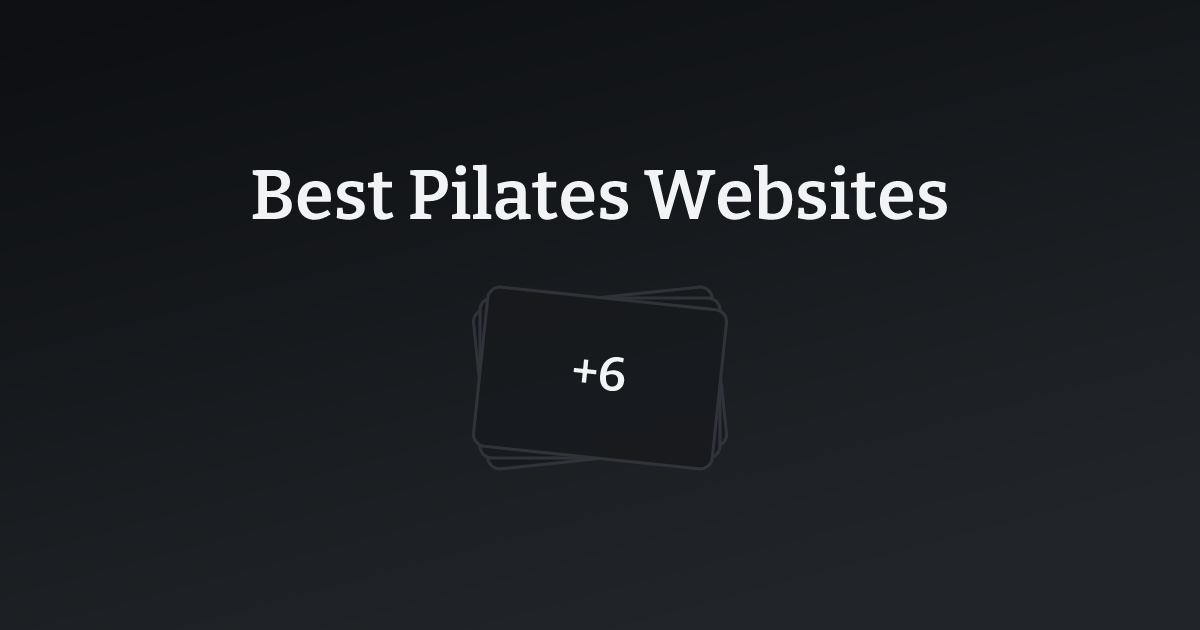 Best Pilates Websites with count