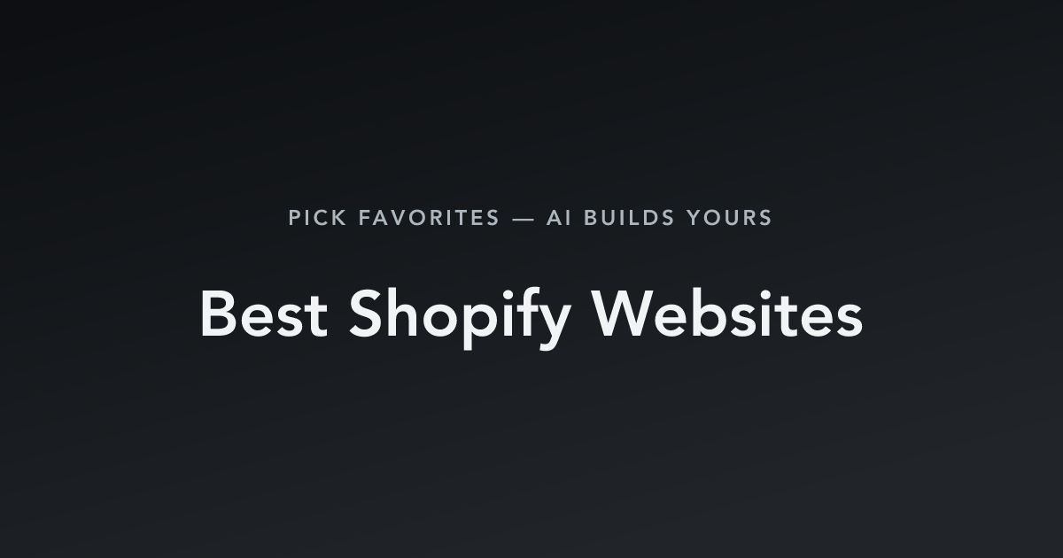 Best Shopify Websites with count