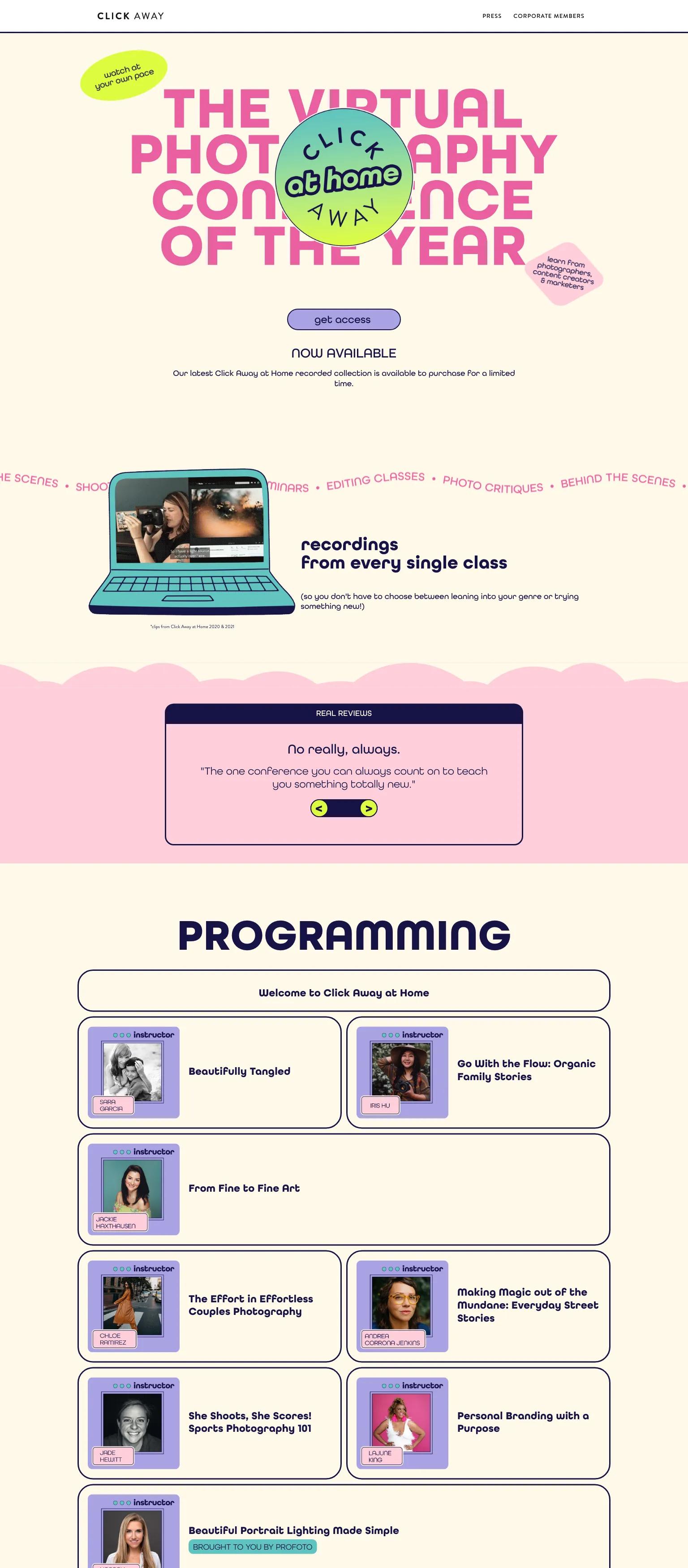 Click Away Conference screenshot