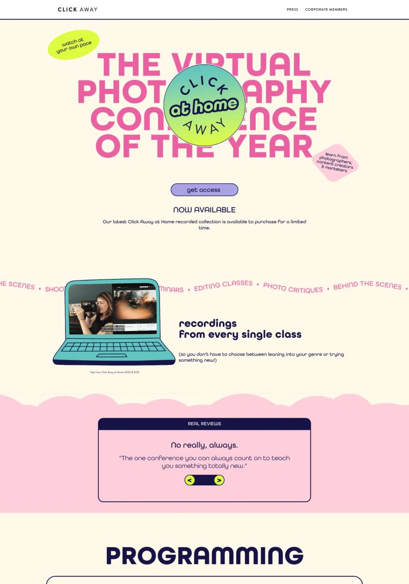 Click Away Conference screenshot