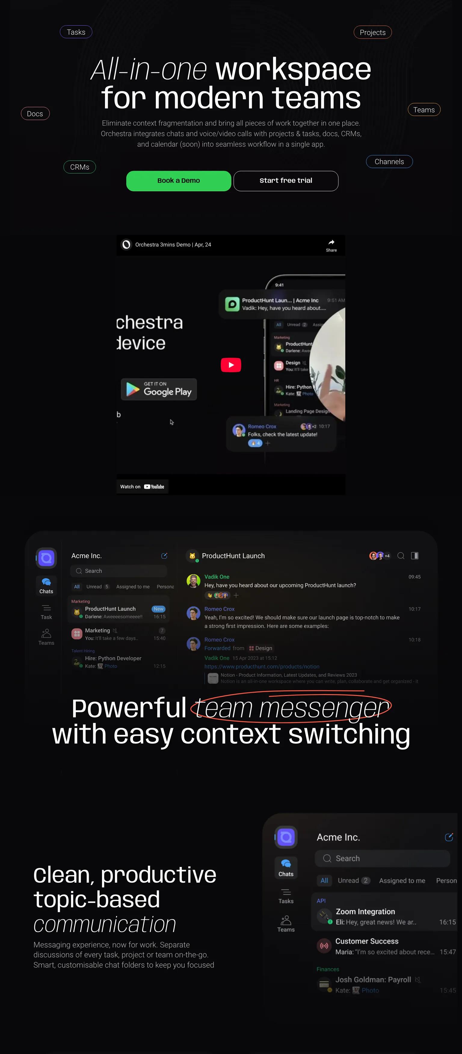 Orchestra screenshot