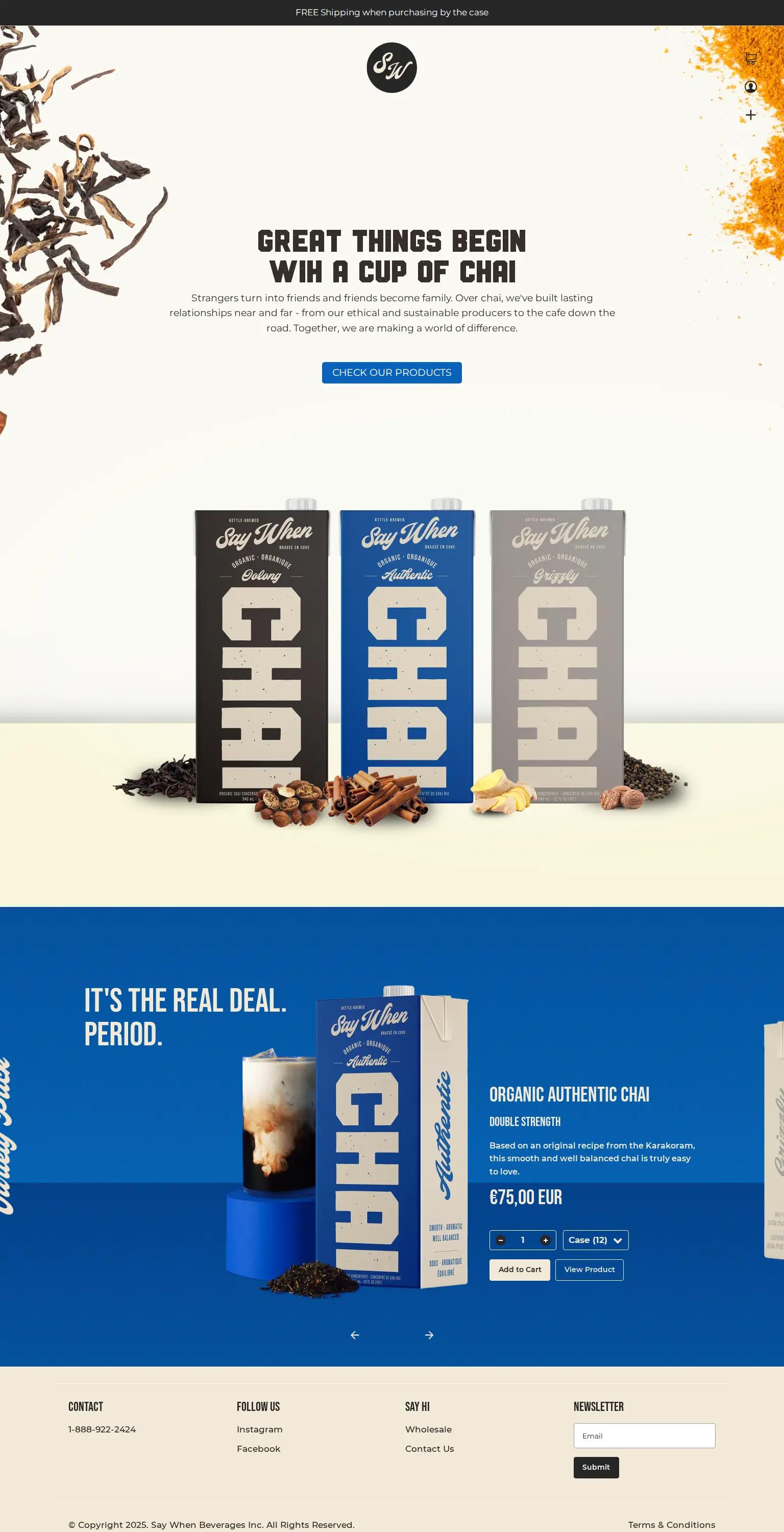 Say When Beverages Inc. screenshot