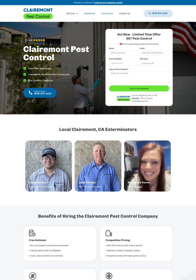 Clairemont Pest Control screenshot