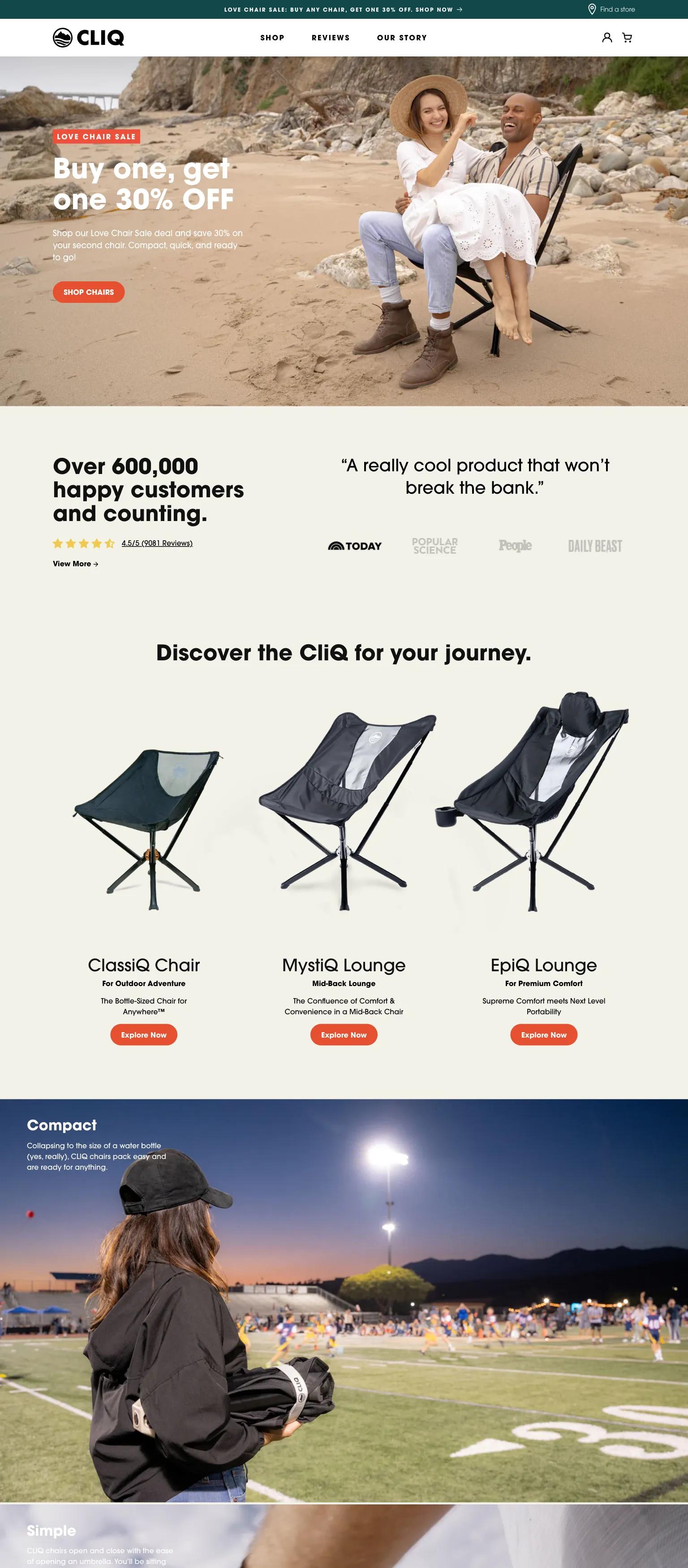 Cliq Products screenshot