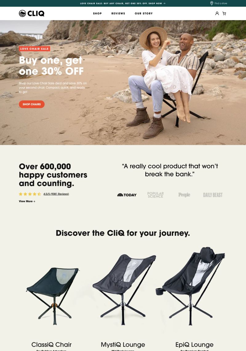 Cliq Products screenshot